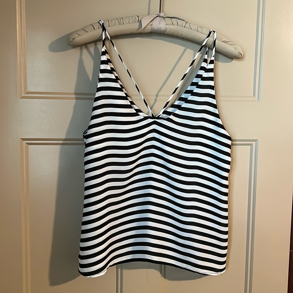 Fabrik striped strappy back tank